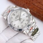 Rolex Datejust 126334 Silver Dial Fluted Bezel Jubilee Bracelet 904L Steel 3235 Movement 41mm Mens Watch - Image 2