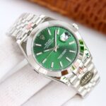 Rolex Datejust 126300 Green Dial Smooth Bezel Oyster/Jubilee Bracelet 904L Steel 3235 Movement 41mm Mens Watch
