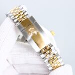 Rolex Datejust 126303 Black Dial Domed Yellow Gold Bezel Oyster/Jubilee Bracelet 904L Steel 3235 Movement 41mm Mens Watch - Image 6