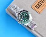 Rolex GMT Master Green Dial Green&Black Ceramic Bezel “Sprite” 904L Jubilee Bracelet 3186/3285 Movement 40mm - Image 9