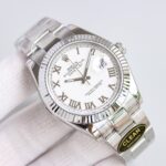 Rolex Datejust 126300 White Roman Dial Domed Bezel Oyster/Jubilee Bracelet 904L Steel 3235 Movement 41mm Mens Watch - Image 2
