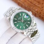 Rolex Datejust 126300 Green Dial Smooth Bezel Oyster/Jubilee Bracelet 904L Steel 3235 Movement 41mm Mens Watch - Image 3