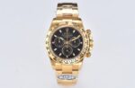 Rolex Daytona Chronograph Black Dial Yellow Gold Bezel&Case&Bracelet 7750/4130 Movement
