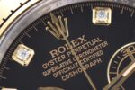 Rolex Daytona Chronograph Black Diamond Dial Yellow Gold Bezel 904L Steel&Gold Bracelet 7750/4130 Movement - Image 4