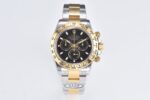 Rolex Daytona Chronograph Black Dial Yellow Gold Bezel 904L Steel&Gold Bracelet 7750/4130 Movement