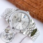 Rolex Datejust 126334 Silver Dial Fluted Bezel Jubilee Bracelet 904L Steel 3235 Movement 41mm Mens Watch