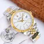 Rolex Datejust 126303 White MOP Diamond Dial Domed Yellow Gold Bezel Oyster/Jubilee Bracelet 904L Steel 3235 Movement 41mm Mens Watch - Image 2