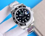 Rolex GMT Master Black Dial Black Ceramic Bezel Jubilee Bracelet 904L Steel 3186/3285 Movement - Image 6