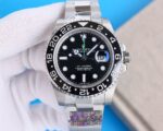Rolex GMT Master Black Dial Black Ceramic Bezel Jubilee Bracelet 904L Steel 3186/3285 Movement - Image 3