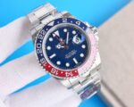 Rolex GMT Master Blue Dial Blue&Red Ceramic Bezel Oyster Bracelet 904L Steel 3186/3285 Movement - Image 3