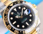 Rolex GMT Master Root Beer Black Dial Black&Gold Ceramic Bezel Yellow Gold Bracelet 904L Steel 3186/3285 Movement - Image 4