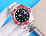Rolex GMT Master Black Dial Red Ceramic Bezel Jubilee Bracelet 904L Steel 3186/3285 Movement - Image 5