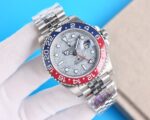 Rolex GMT Master Meteorite Dial Blue&Red Ceramic Bezel Oyster Bracelet 904L Steel 3186/3285 Movement - Image 6