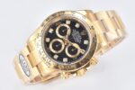 Rolex Daytona Chronograph Black Diamond Dial Yellow Gold Bezel&Case&Bracelet 7750/4130 Movement - Image 2