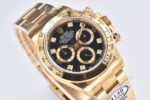 Rolex Daytona Chronograph Black Diamond Dial Yellow Gold Bezel&Case&Bracelet 7750/4130 Movement - Image 4
