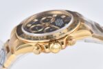 Rolex Daytona Chronograph Black Diamond Dial Yellow Gold Bezel&Case&Bracelet 7750/4130 Movement - Image 5