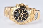 Rolex Daytona Chronograph Black Diamond Dial Yellow Gold Bezel&Case&Bracelet 7750/4130 Movement - Image 3