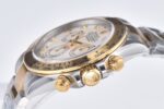 Rolex Daytona Chronograph White Dial Yellow Gold Bezel 904L Steel&Gold Bracelet 7750/4130 Movement - Image 6