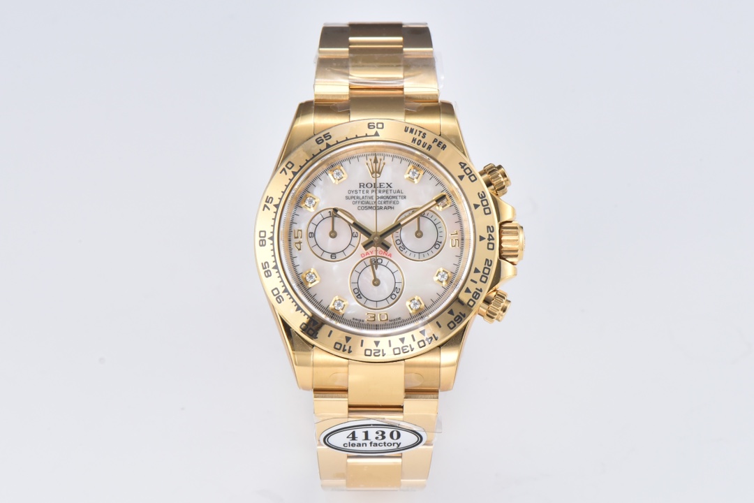 20221231_i1672439867_2829_0.jpg.jpg Rolex Daytona Chronograph White Dial Yellow Gold Bezel 904L Steel&Full Gold Bracelet 7750/4130 Movement - Image 1