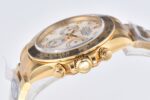 Rolex Daytona Chronograph White Dial Yellow Gold Bezel 904L Steel&Full Gold Bracelet 7750/4130 Movement - Image 3