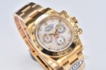 Rolex Daytona Chronograph White Dial Yellow Gold Bezel 904L Steel&Full Gold Bracelet 7750/4130 Movement - Image 4