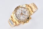 Rolex Daytona Chronograph White Dial Yellow Gold Bezel 904L Steel&Full Gold Bracelet 7750/4130 Movement - Image 2