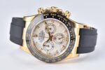 Rolex Daytona Chronograph White Dial Black Ceramic Bezel 904L Steel&Gold Case Black Rubber Strap 7750/4130 Movement - Image 6
