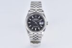 Rolex Datejust 36 Black Dial Fluted Bezel Jubilee Bracelet 904L Steel 3235 Movement