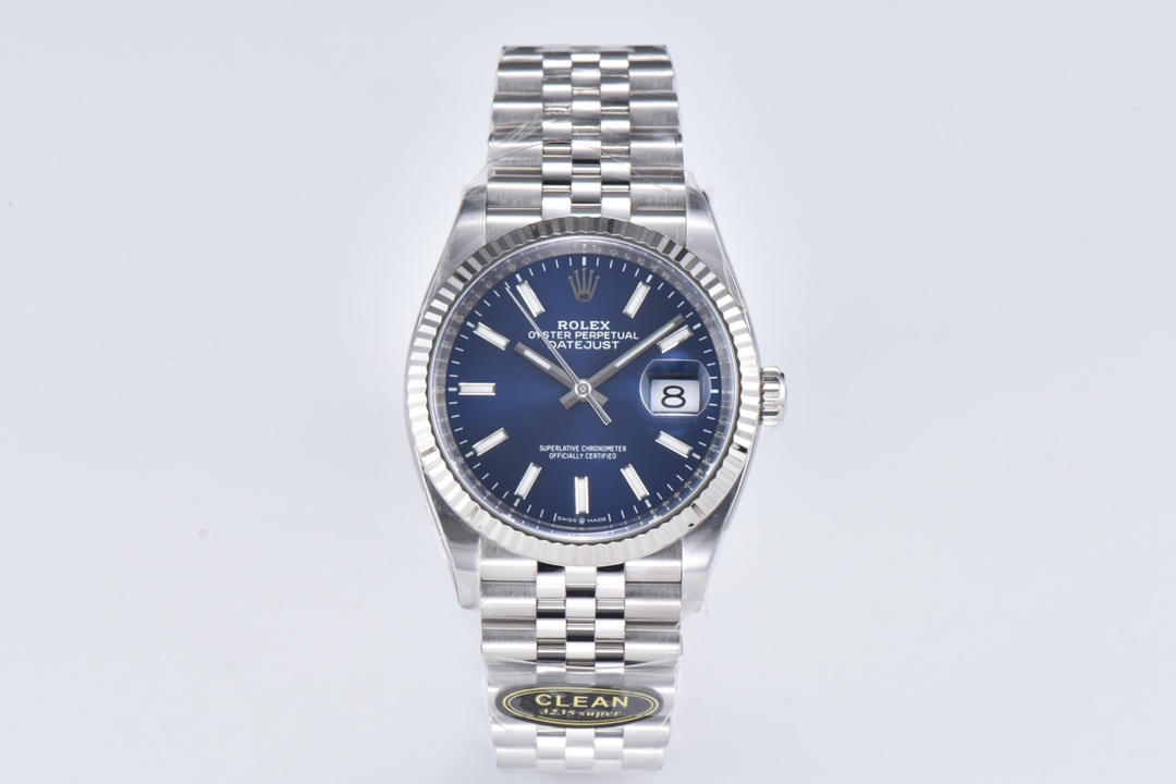 20221231_i1672440632_2556_0.jpg.jpg Rolex Datejust 36 Blue Dial Fluted Bezel Jubilee Bracelet 904L Steel 3235 Movement - Image 1