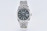 Rolex Datejust 36 Grey Dial Fluted Bezel Jubilee Bracelet 904L Steel 3235 Movement