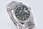 Rolex Datejust 36 Grey Palm Motif Dial Fluted Bezel Jubilee Bracelet 904L Steel 3235 Movement - Image 2