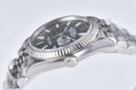 Rolex Datejust 36 Grey Palm Motif Dial Fluted Bezel Jubilee Bracelet 904L Steel 3235 Movement - Image 5