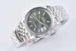 Rolex Datejust 36 Grey Palm Motif Dial Fluted Bezel Jubilee Bracelet 904L Steel 3235 Movement - Image 6