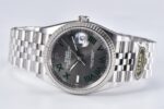 Rolex Datejust 36 Grey Roman Numeral Dial Fluted Bezel Jubilee Bracelet 904L Steel 3235 Movement - Image 5