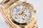 Rolex Daytona Chronograph White Dial Yellow Gold Bezel&Case&Bracelet 7750/4130 Movement - Image 6