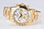 Rolex Daytona Chronograph White Dial Yellow Gold Bezel&Case&Bracelet 7750/4130 Movement - Image 7