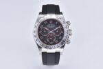 Rolex Daytona Chronograph Black Arabic Dial Steel Bezel Black Rubber Strap 7750/4130 Movement