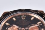 Rolex Daytona Chronograph Black Dial Black Ceramic Bezel 904L Steel&Rose Gold Case Black Rubber Strap 7750/4130 Movement - Image 3