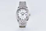 Rolex Datejust 36 White Roman Numeral Dial Fluted Bezel Jubilee Bracelet 904L Steel 3235 Movement