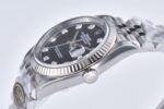 Rolex Datejust 36 Black Diamond Dial Fluted Bezel Jubilee Bracelet 904L Steel 3235 Movement - Image 8