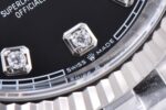Rolex Datejust 36 Black Diamond Dial Fluted Bezel Jubilee Bracelet 904L Steel 3235 Movement - Image 5