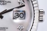 Rolex Datejust 36 White Mica Diamond Dial Fluted Bezel Jubilee Bracelet 904L Steel 3235 Movement - Image 7