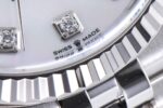 Rolex Datejust 36 White Mica Diamond Dial Fluted Bezel Jubilee Bracelet 904L Steel 3235 Movement - Image 5