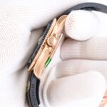 Rolex Yacht Master 42mm Black Dial 904L Steel Rose Gold Case Oysterflex Rubber Strap 1:1 Best Edition 2836/3235 Movement - Image 5