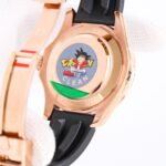 Rolex Yacht Master 42mm Black Dial 904L Steel Rose Gold Case Oysterflex Rubber Strap 1:1 Best Edition 2836/3235 Movement - Image 3