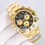 Rolex Daytona Chronograph Yellow Gold Dial Yellow Gold Bezel 904L Steel&Full Yellow Gold Case&Bracelet 7750/4130 Movement - Image 8