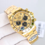 Rolex Daytona Chronograph Yellow Gold Dial Yellow Gold Bezel 904L Steel&Full Yellow Gold Case&Bracelet 7750/4130 Movement