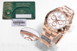 Rolex Daytona Chronograph White Dial Rose Gold Bezel 904L Steel&Full Rose Gold Case&Bracelet 7750/4130 Movement - Image 3