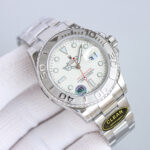 Rolex Yacht Master 40mm White Dial 904L Steel 1:1 Best Edition Oyster Bracelet 2836/3235 Movement - Image 2