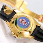 Rolex Yacht Master 42mm Black Dial 904L Steel Yellow Gold Case Oysterflex Rubber Strap 1:1 Best Edition 2836/3235 Movement - Image 5
